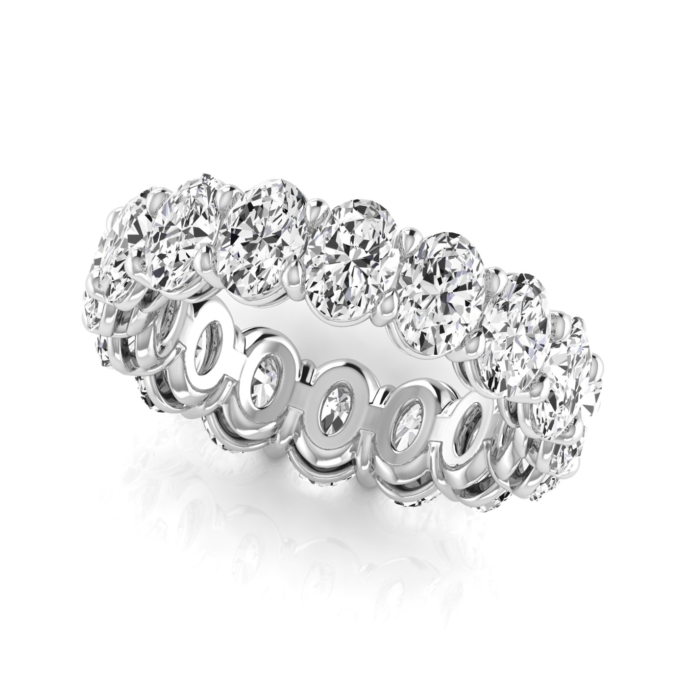  Ladies Oval Full Eternity Diamond Eternity Band 2.3 Carat Total Weight  (Lab-Created) 2.30 C.T.W 14K yellow, white or rose gold - view 7