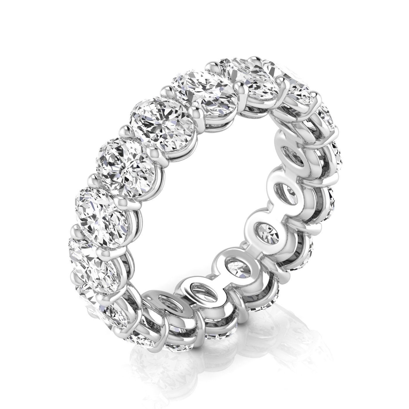  Ladies Oval Full Eternity Diamond Eternity Band 2.3 Carat Total Weight  (Lab-Created) 2.30 C.T.W 14K yellow, white or rose gold - view 8
