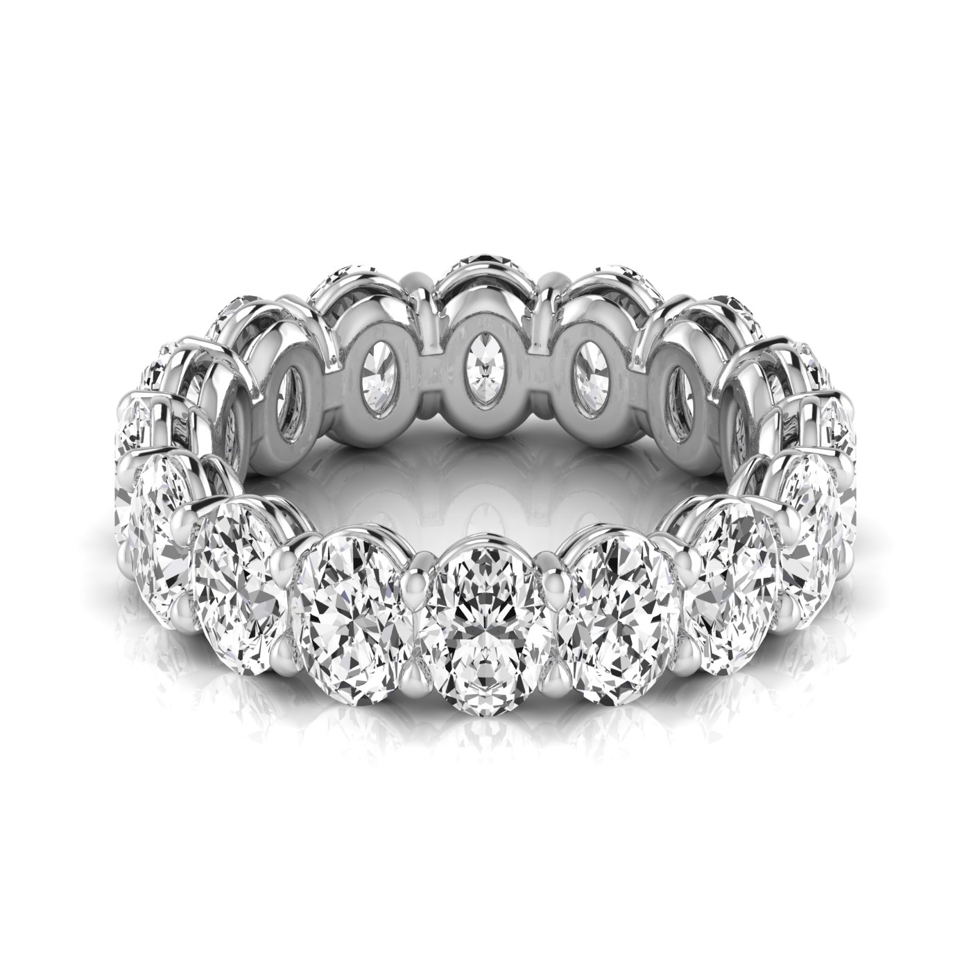  Ladies Oval Full Eternity Diamond Eternity Band 2.3 Carat Total Weight  (Lab-Created) 2.30 C.T.W 14K yellow, white or rose gold - view 9