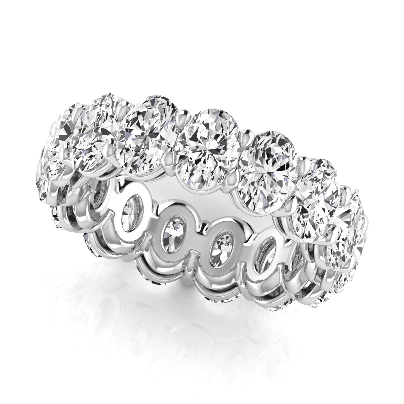  Ladies Oval Full Eternity Diamond Eternity Band 2.3 Carat Total Weight  (Lab-Created) 2.30 C.T.W 14K yellow, white or rose gold - view 10