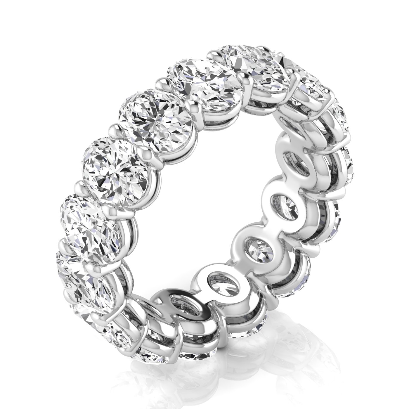  Ladies Oval Full Eternity Diamond Eternity Band 2.3 Carat Total Weight  (Lab-Created) 2.30 C.T.W 14K yellow, white or rose gold - view 11