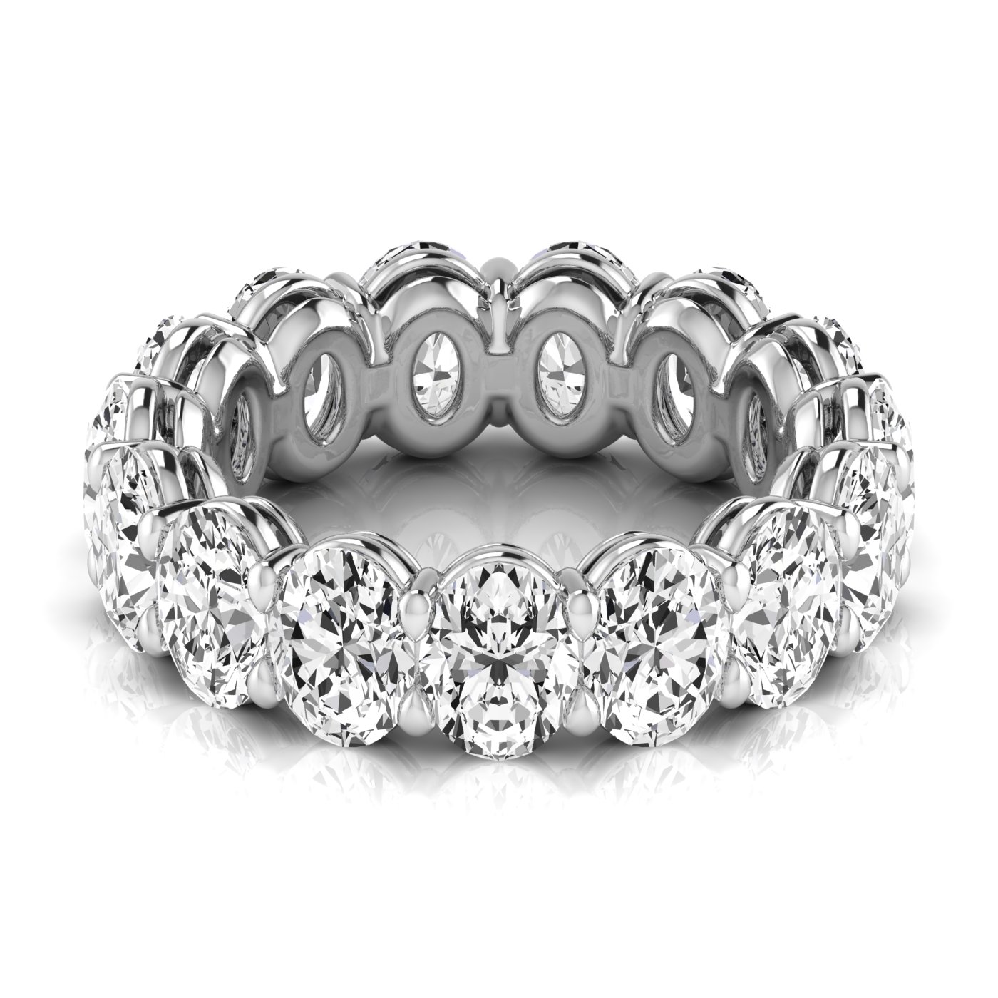 Ladies Oval Full Eternity Diamond Eternity Band 2.3 Carat Total Weight  (Lab-Created) 2.30 C.T.W 14K yellow, white or rose gold - view 12
