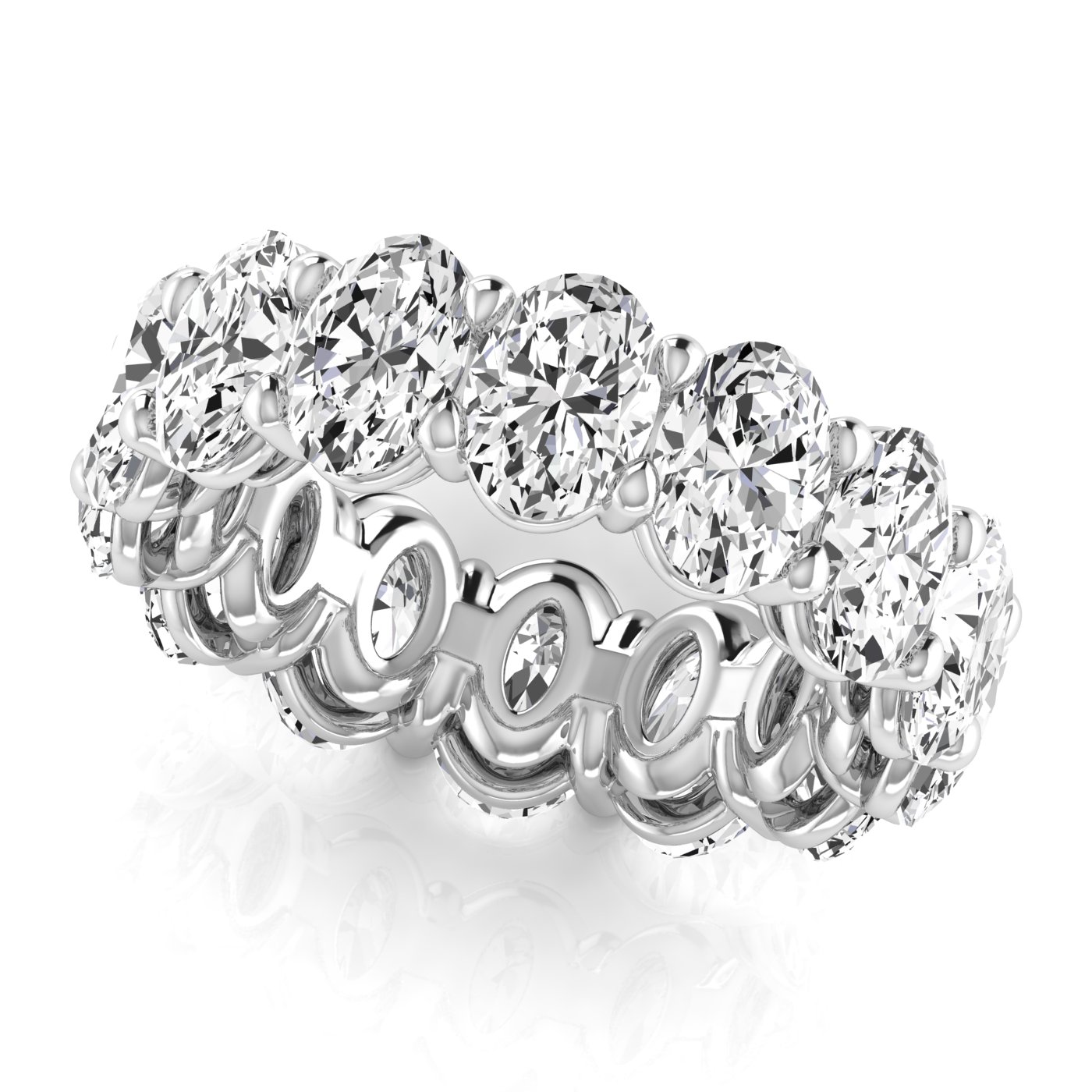  Ladies Oval Full Eternity Diamond Eternity Band 2.3 Carat Total Weight  (Lab-Created) 2.30 C.T.W 14K yellow, white or rose gold - view 13