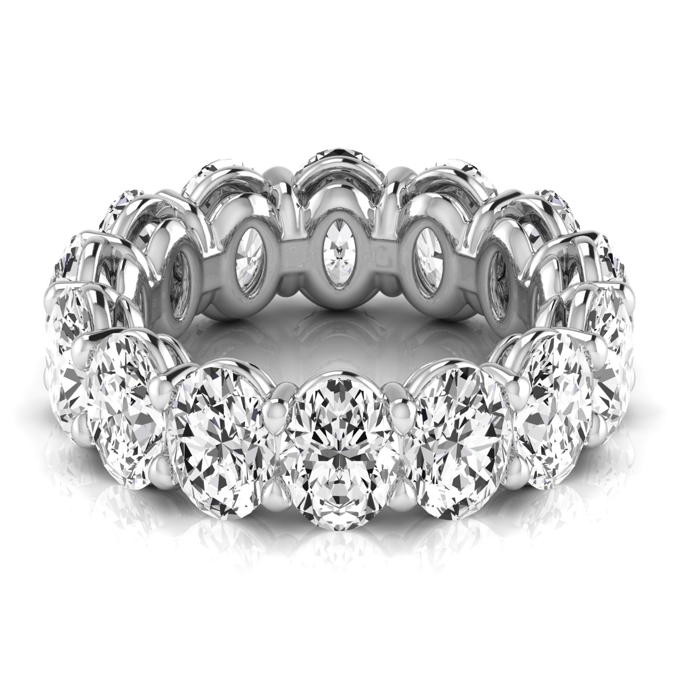  Ladies Oval Full Eternity Diamond Eternity Band 2.3 Carat Total Weight  (Lab-Created) 2.30 C.T.W 14K yellow, white or rose gold - view 15