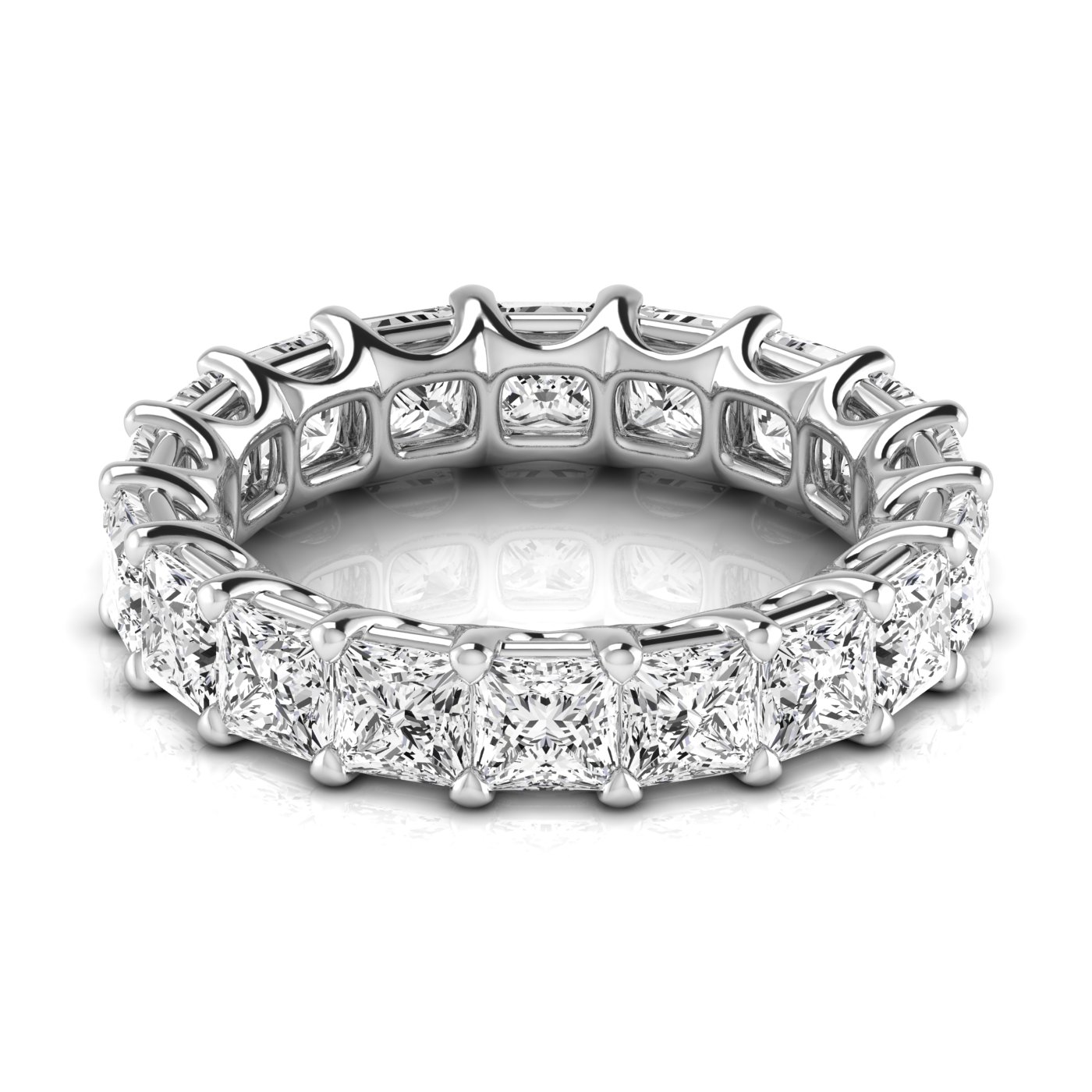  Ladies Princess Full Eternity Diamond Eternity Band 2.2 Carat Total Weight  (Lab-Created) 2.20 C.T.W 14K yellow, white or rose gold - view 10