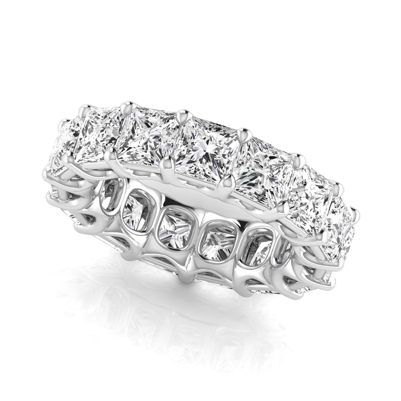 Princess Full Eternity Diamond Eternity Band WOVR-ET-PC