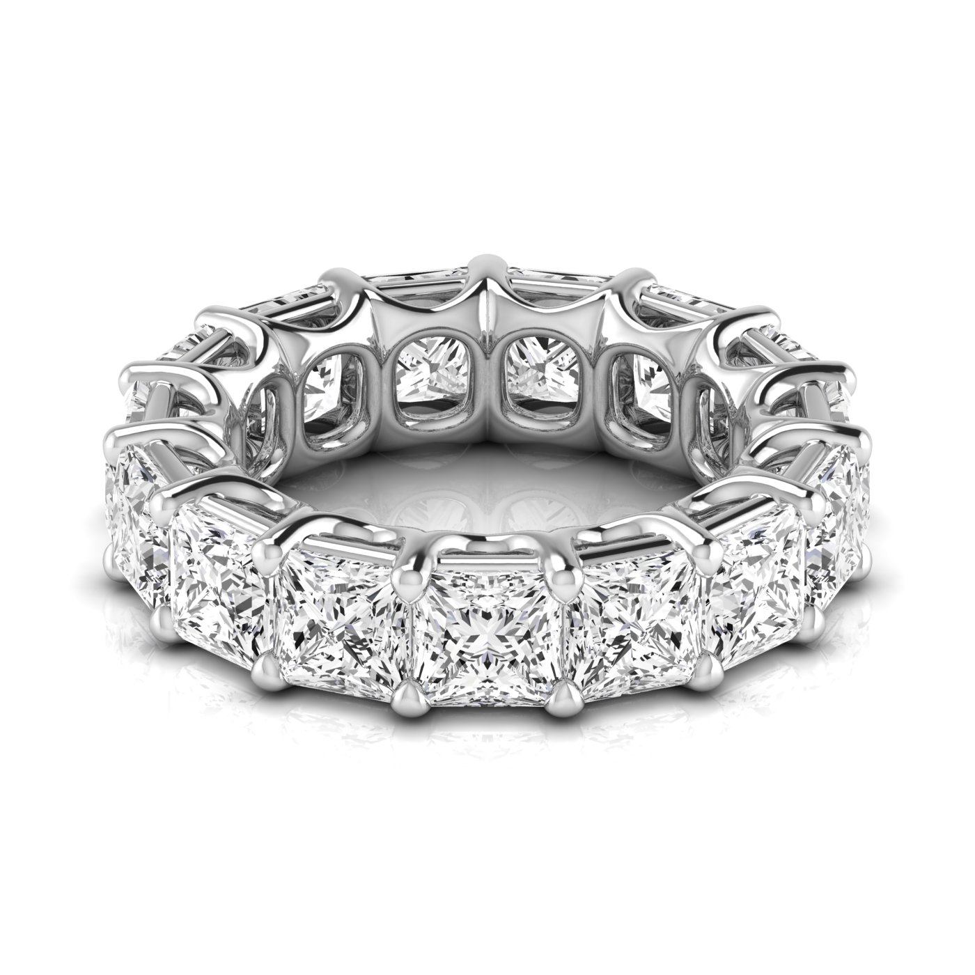  Ladies Princess Full Eternity Diamond Eternity Band 2.2 Carat Total Weight  (Lab-Created) 2.20 C.T.W 14K yellow, white or rose gold - view 15