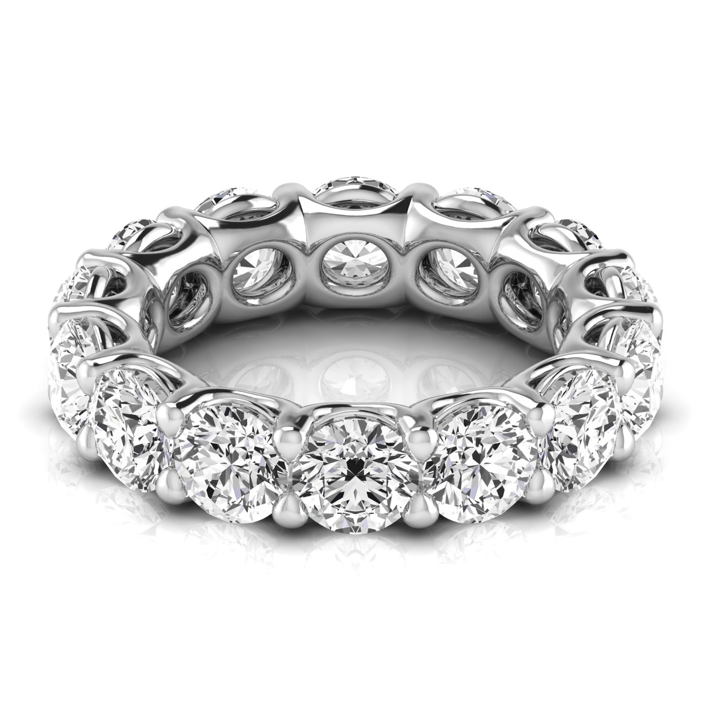  Ladies Round Full Eternity Diamond Eternity Band 1.9 Carat Total Weight  (Lab-Created) 1.90 C.T.W 14K yellow, white or rose gold - view 12