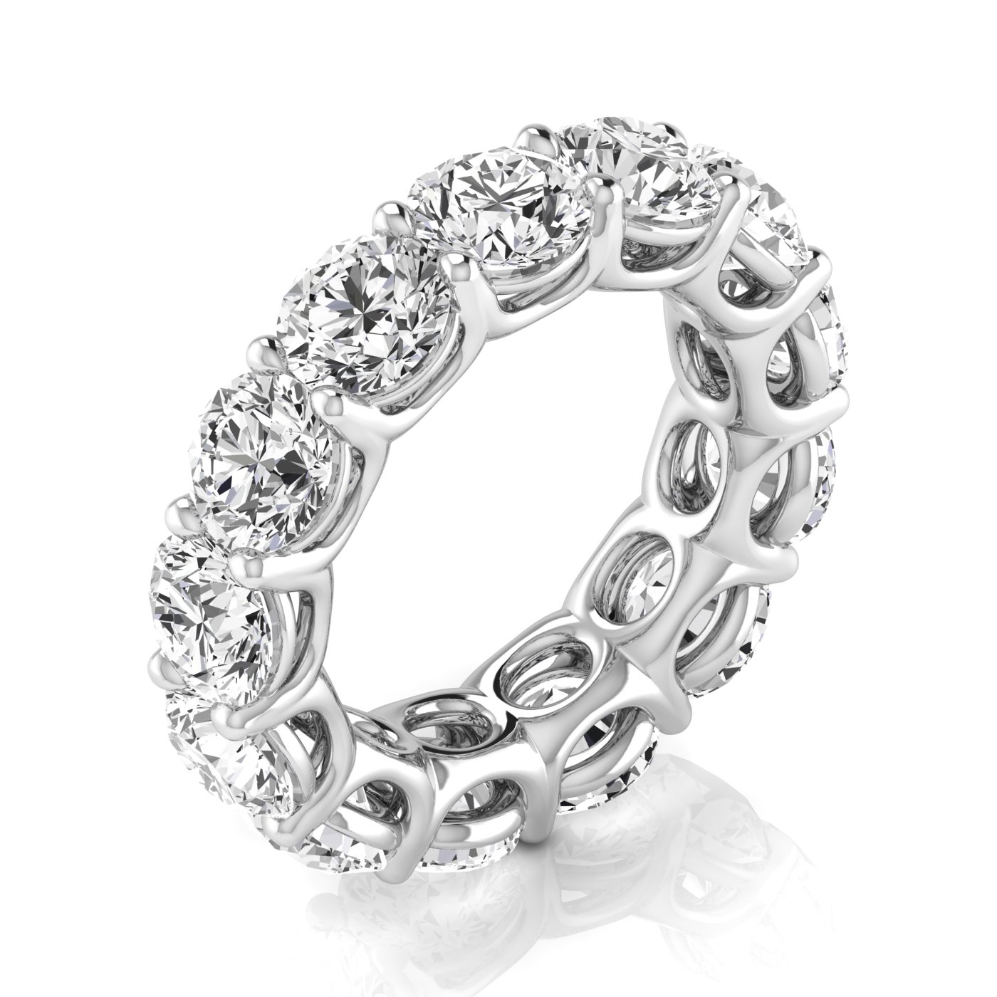  Ladies Round Full Eternity Diamond Eternity Band 1.9 Carat Total Weight  (Lab-Created) 1.90 C.T.W 14K yellow, white or rose gold - view 14