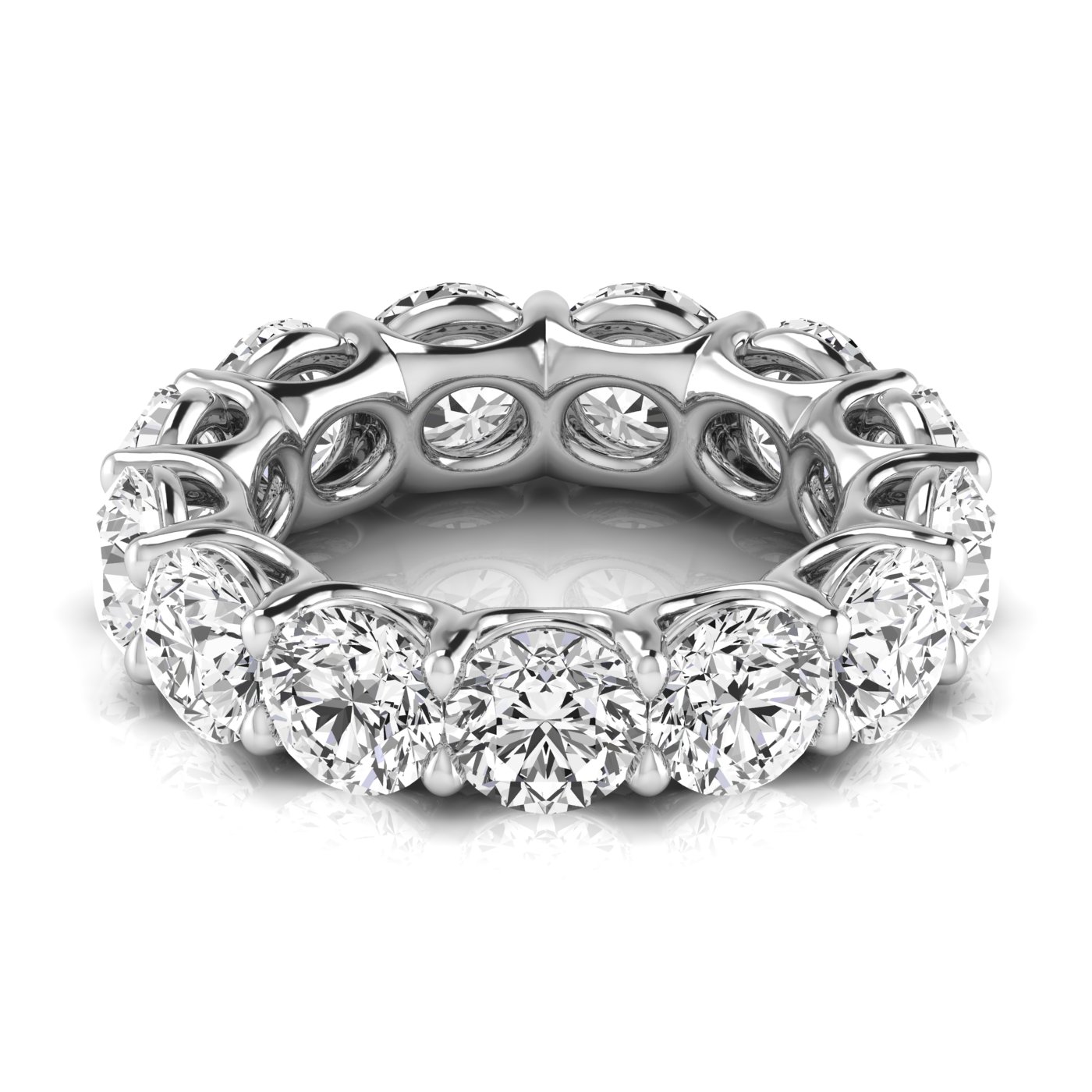  Ladies Round Full Eternity Diamond Eternity Band 1.9 Carat Total Weight  (Lab-Created) 1.90 C.T.W 14K yellow, white or rose gold - view 15