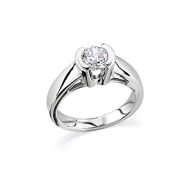 Diamond Engagement Ring 1.0 Carat Total Weight