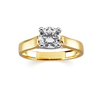 Bridal Diamond Engagement Ring 1/4 Carat Total Weight