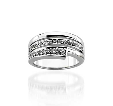 Journey Diamond Ring 0.45 Carat Total Weight