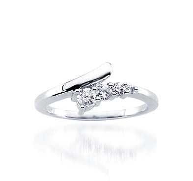 Journey Diamond Ring 1/4 Carat Total Weight