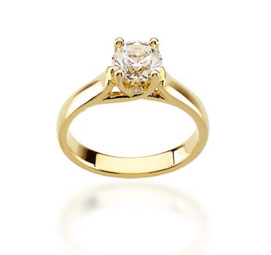 Diamond Round Woven Engagement Ring 1/4 Carat Total Weight