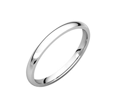 Ladies 2.0 mm Comfort Fit Wedding Bands