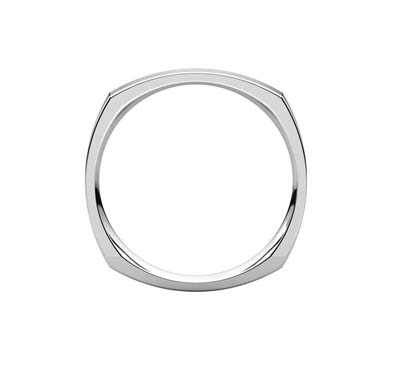 Ladies 2.5 mm Square Comfort Fit Wedding Band