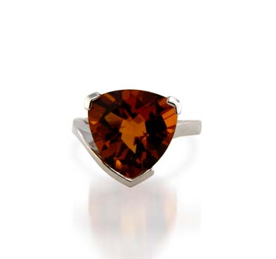 Sterling Silver Citrine Ring 6.7 Carat Weight 6.7 Carat Total Weight