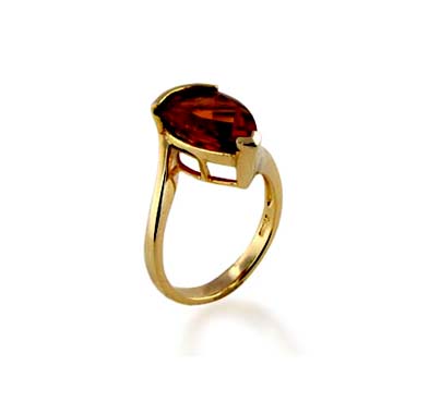 Sterling Silver Citrine Ring 4.0 Carat Total Weight