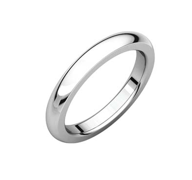 Ladies 3.0 mm Comfort Fit Heavy Wedding Bands