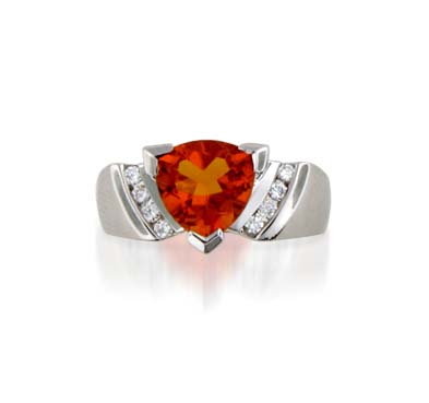 Sterling Silver Citrine Ring 2.0 Carat Total Weight