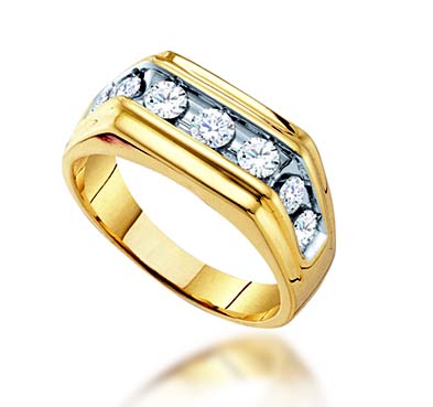 Mens Diamond Fashion Band 1.0 Carat Total Weight 1.00 Carat Total Weight