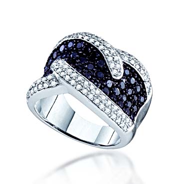 Black Diamond Fashion Band 2.0 Carat Total Weight 2.05 Carat Total Weight