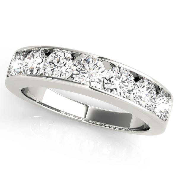 7 Stone Diamond Channel Set Band 1/4 Carat Total Weight