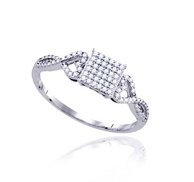 Diamond Designer Fashion Ring .15 Carat Total Weight