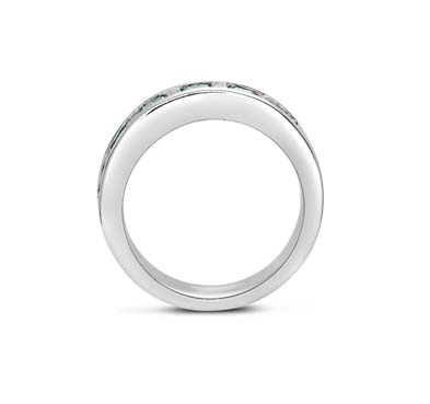 Genuine Emerald & Diamond Ring .90 Carat Total Weight