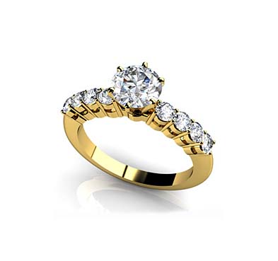 True Romance Diamond Engagement Ring 1.0 Carat Total Weight