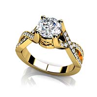 Vintage Brilliance Engagement Ring 3/4 Carat Total Weight