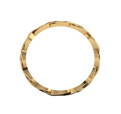 14K Gold Celtic Knot Eternity Band