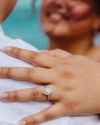 Couple celebrating their love with USA Jewels jewelry