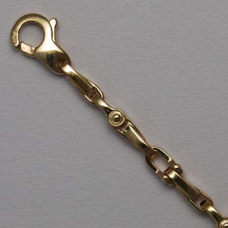 8.25-Inch 18K Yellow Gold Mechanical Link Bracelet