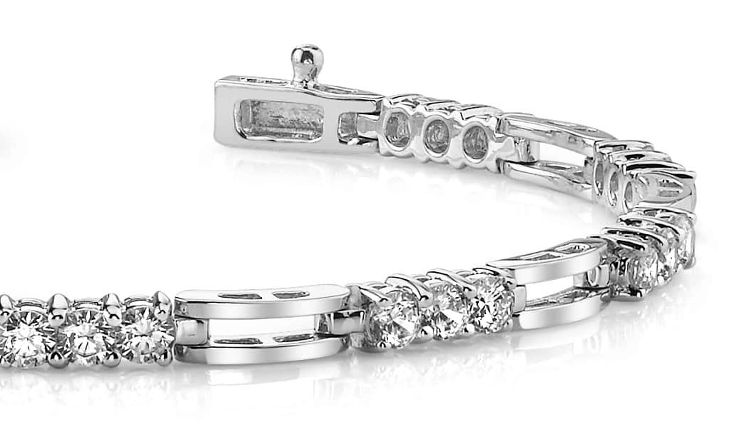 7-Inch Sparkling Triple Diamond Bracelet 1.4 Carat Total Weight