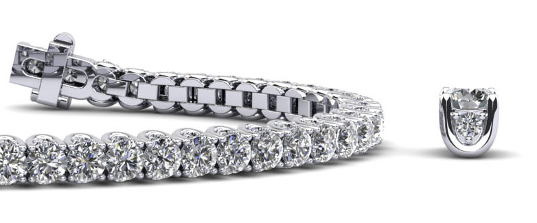 7-Inch Boundless Brilliance Diamond Tennis Bracelet 3.27 Carat Total Weight