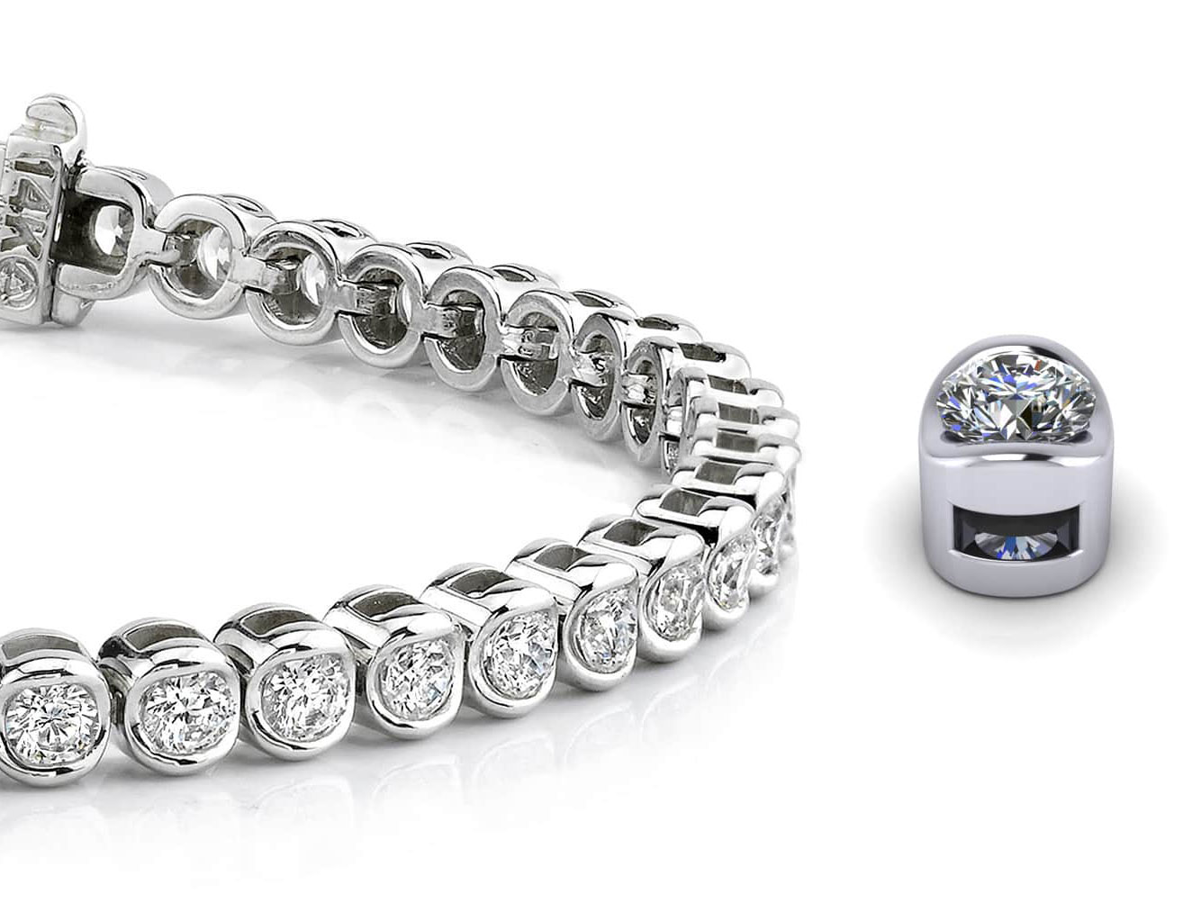 Vintage Dreams Tennis Bracelet 1.96 Carat Total Weight