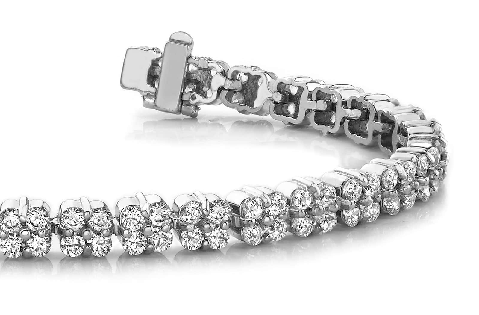 Diamond Squares Bracelet 2.99 Carat Total Weight