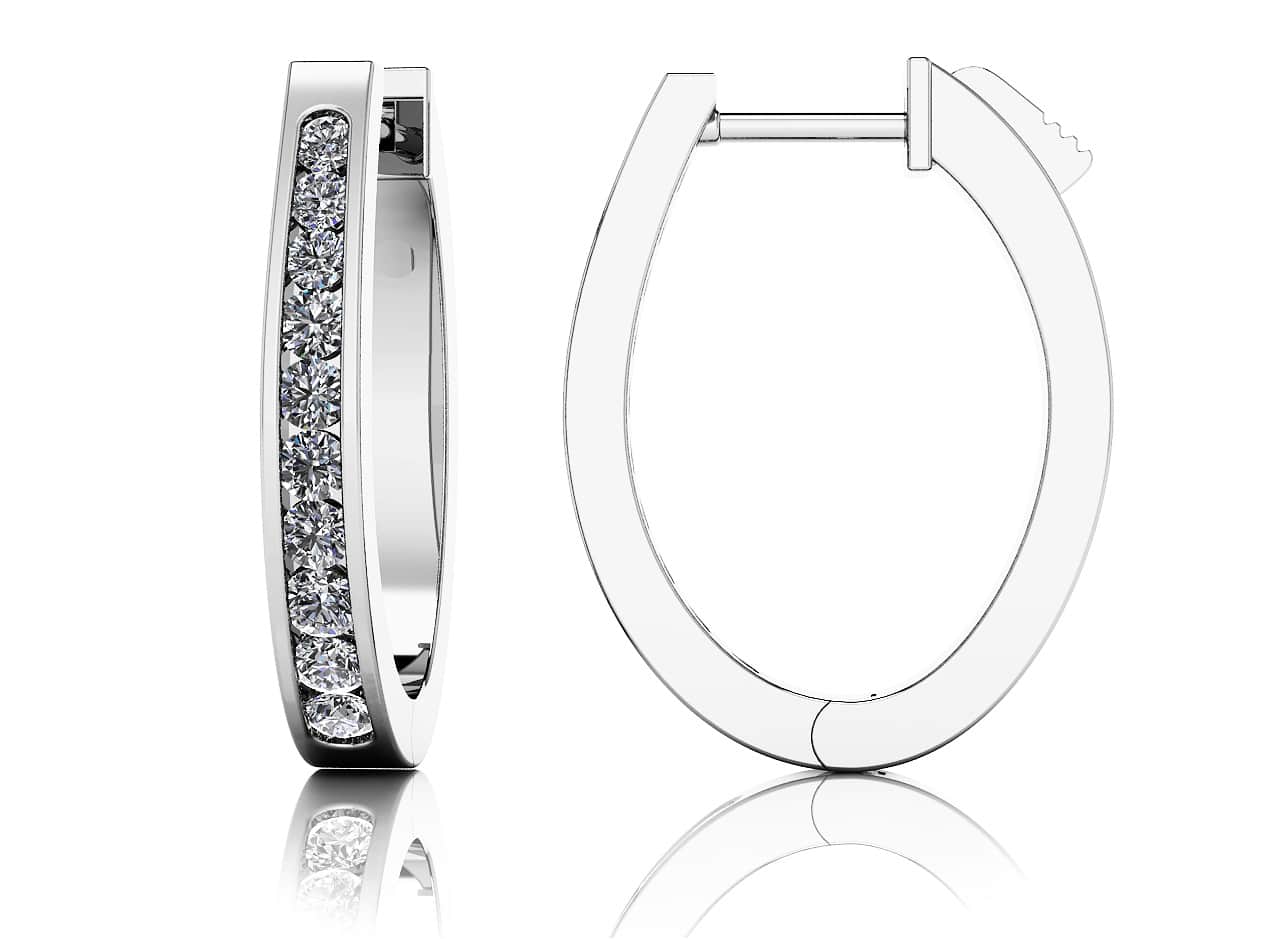 Classic Oval Hoop Earrings