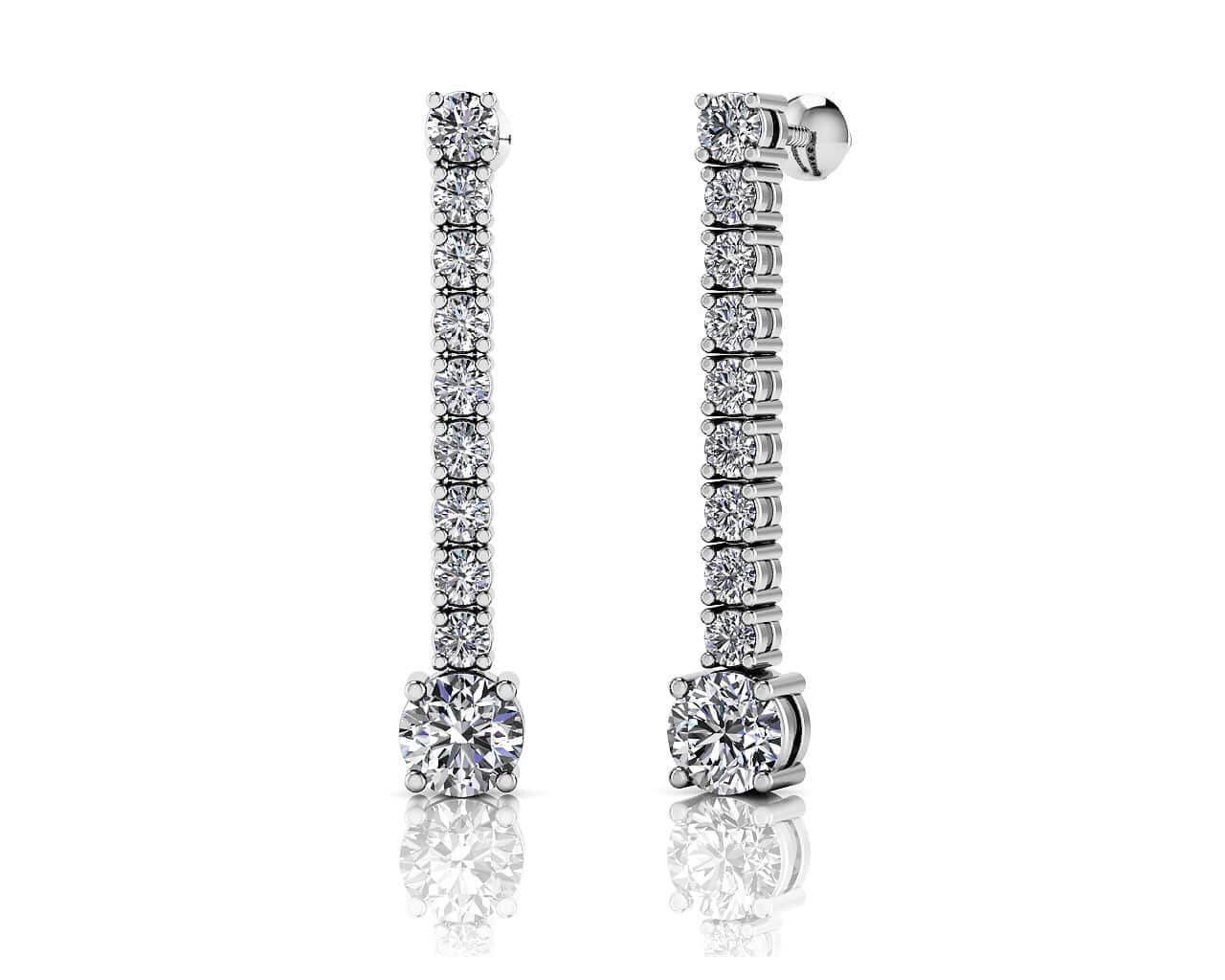 Twenty Diamonds Dangle Drop Earrings
