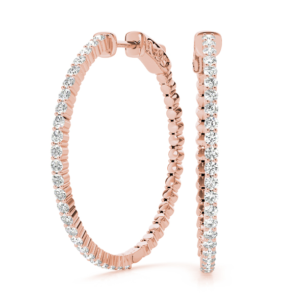 Diamond Hoop Earrings
