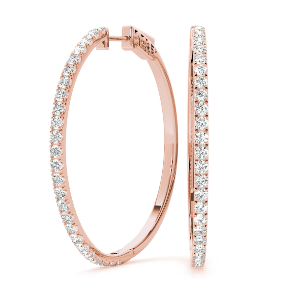 Diamond Hoop Earrings