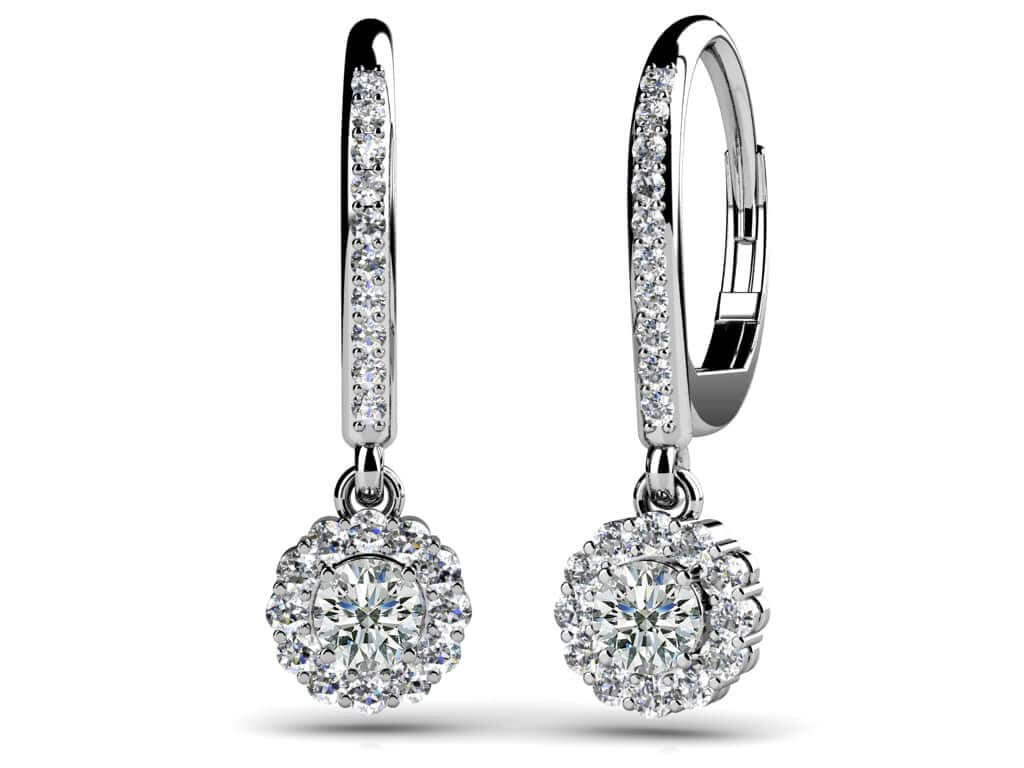 Stylish Diamond Drop Earrings
