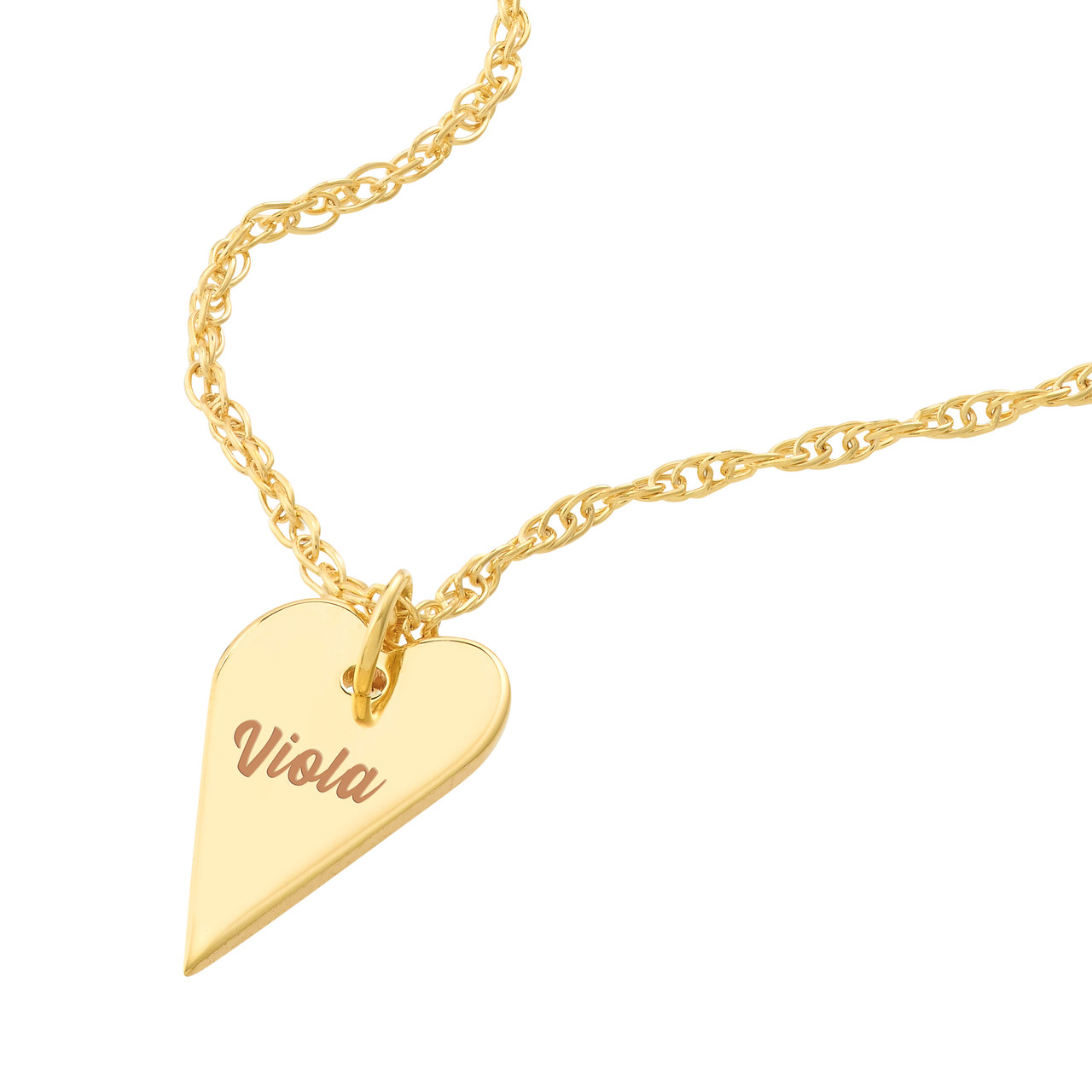 18-Inch So You Mini Engravable Heart Adj Necklace