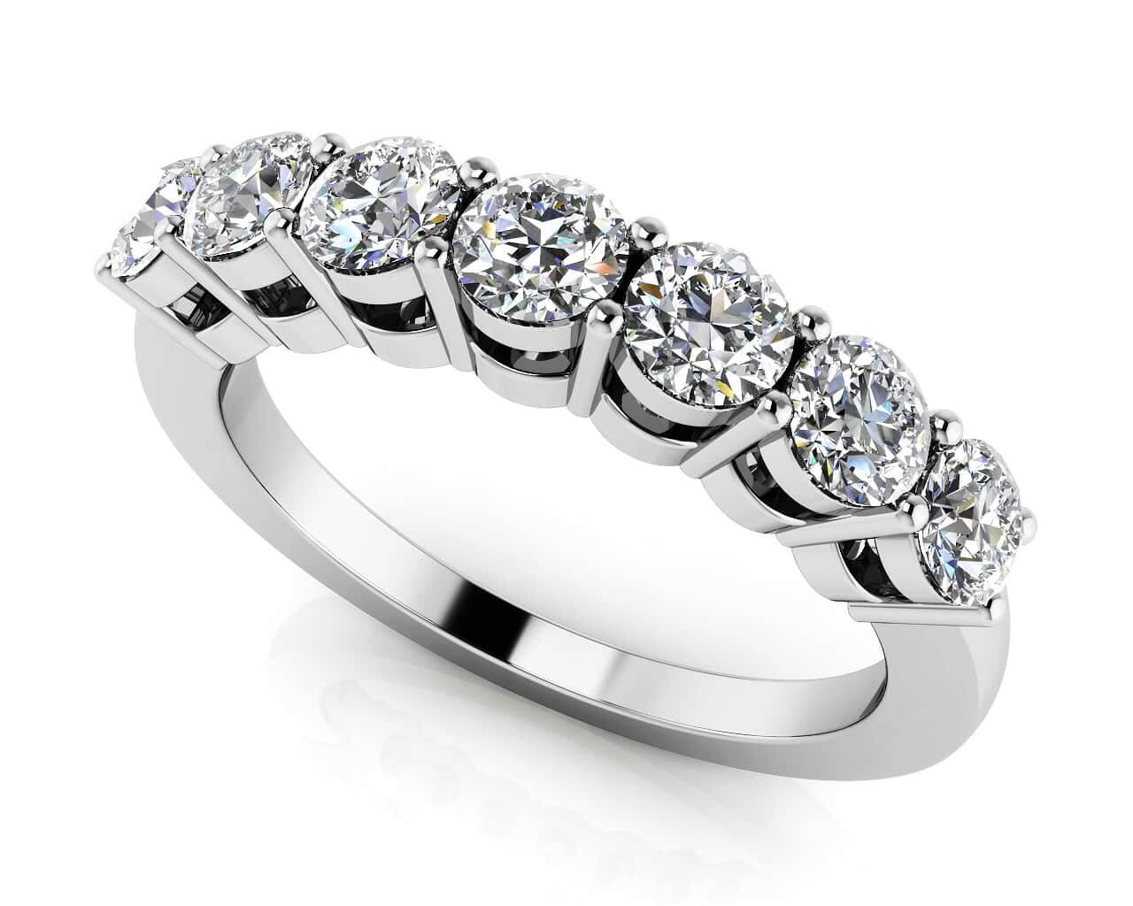 Classic 7 Stone Wedding/Anniversary Bang Ring