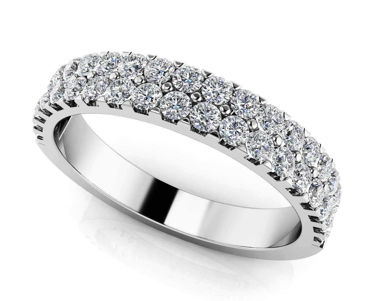 Sea of Diamonds Wedding Band