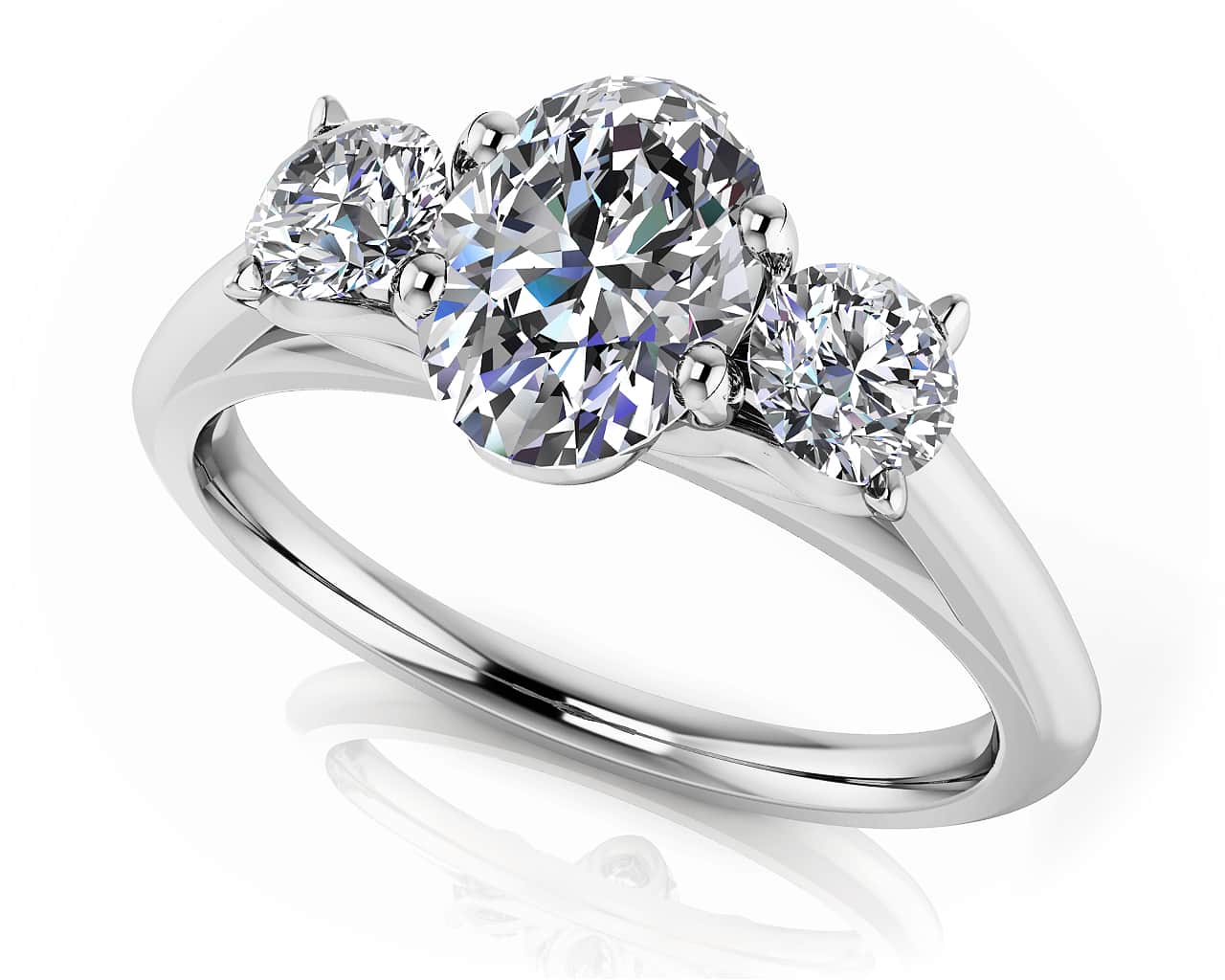Enduring Love Engagement Ring 0.81 Carat Total Weight