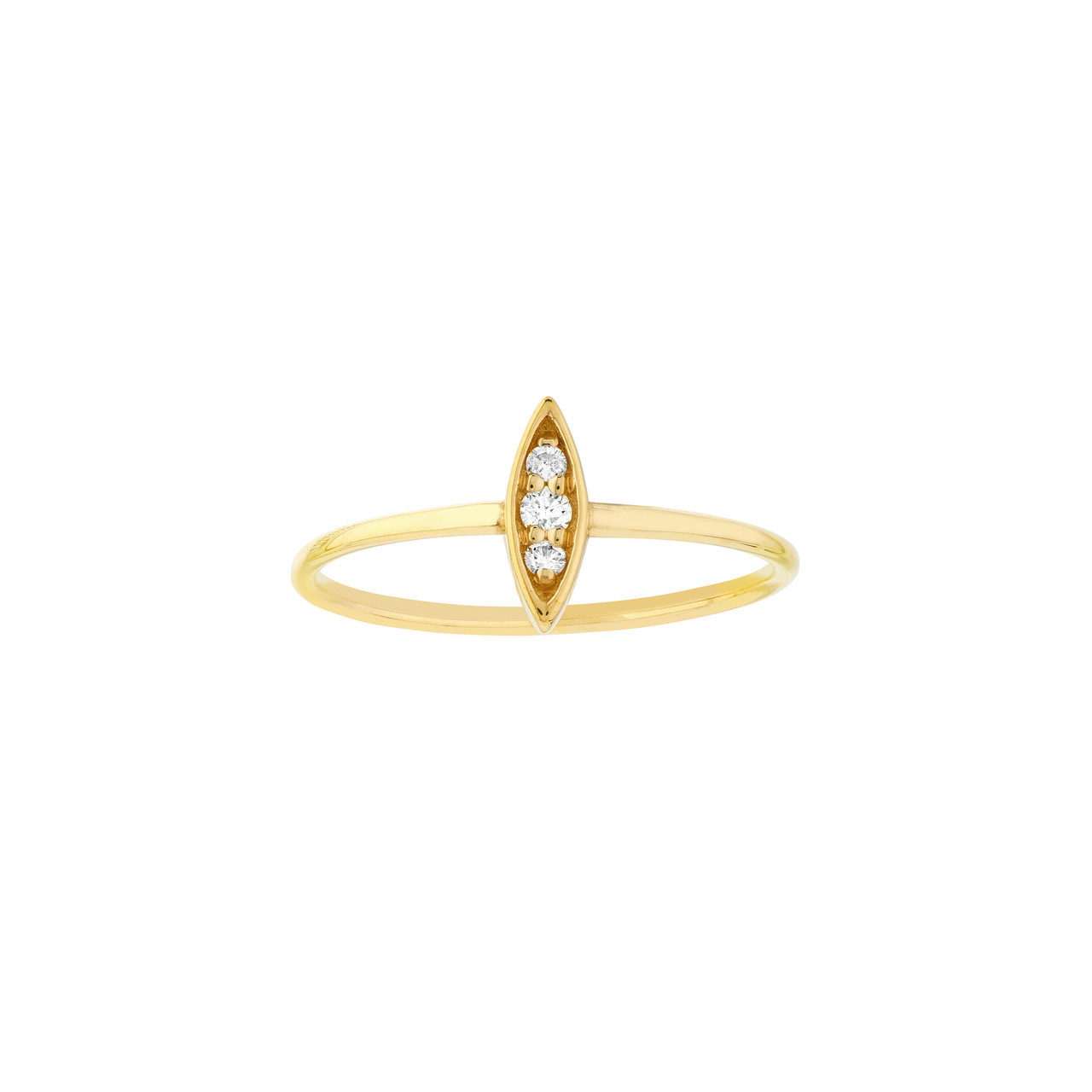 1/20ct Marquise Diamond Cluster Ring