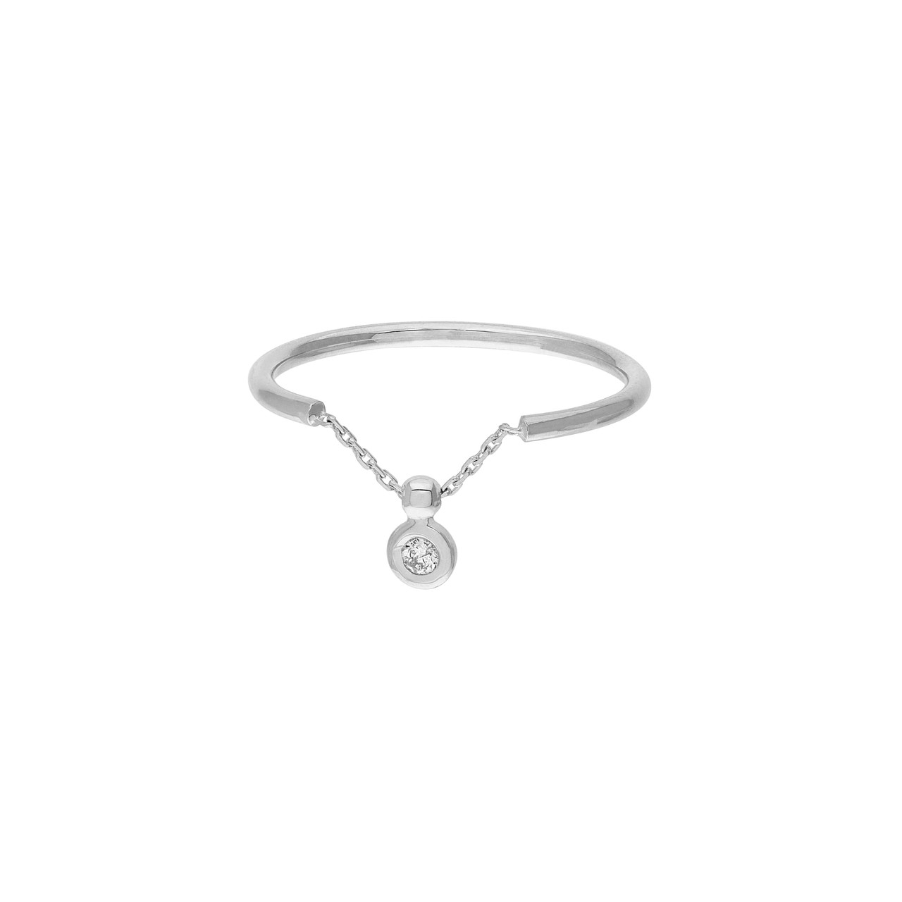 3pt Sliding Diamond Bezel on Chain Ring